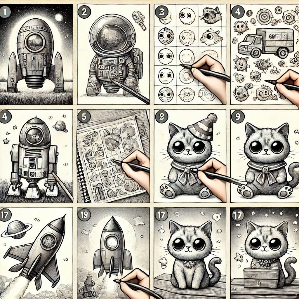 Step-by-Step Fun Pencil Drawing Projects