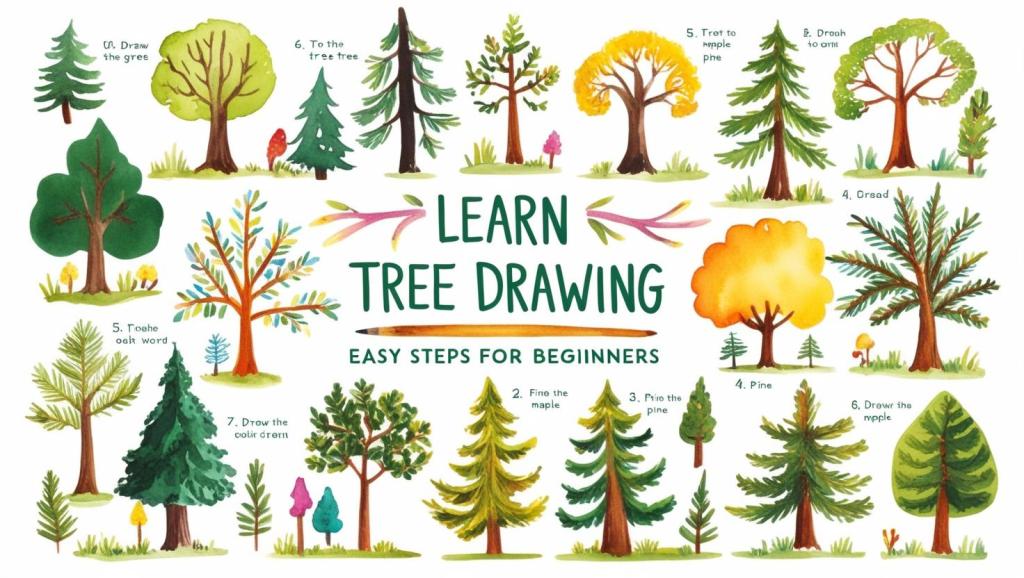 Learn Tree Drawing: Easy Steps for Beginners